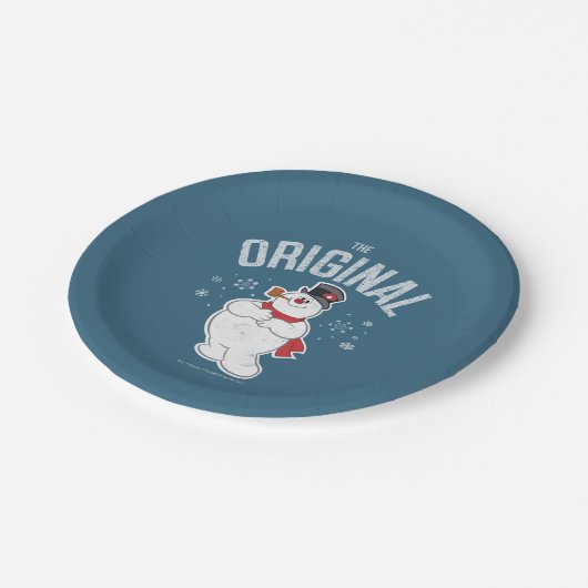 De Snowman™ bevuilen | Oorspronkelijk Papieren Bordje (Gekanteld)