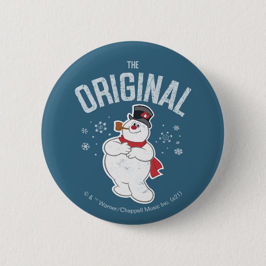 De Snowman™ bevuilen | Oorspronkelijk Ronde Button 5,7 Cm (Voorkant)