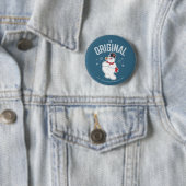 De Snowman™ bevuilen | Oorspronkelijk Ronde Button 5,7 Cm (In situ)