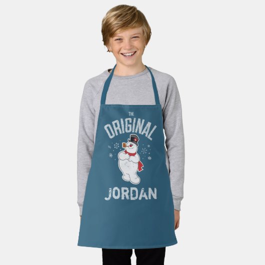 De Snowman™ bevuilen | Oorspronkelijk Schort (Gedragen)