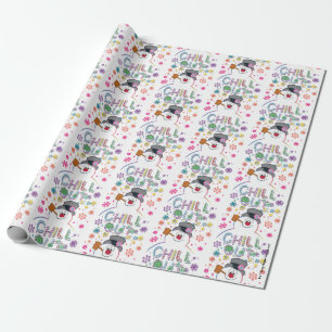 De Snowman™ bevuilen   Rainboog-kleuren "Chill O Cadeaupapier