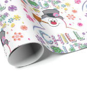De Snowman™ bevuilen | Rainboog-kleuren "Chill Out Cadeaupapier (Rol Hoek)