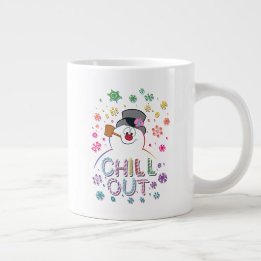 De Snowman™ bevuilen | Rainboog-kleuren "Chill Out Grote Koffiekop (Rechts)