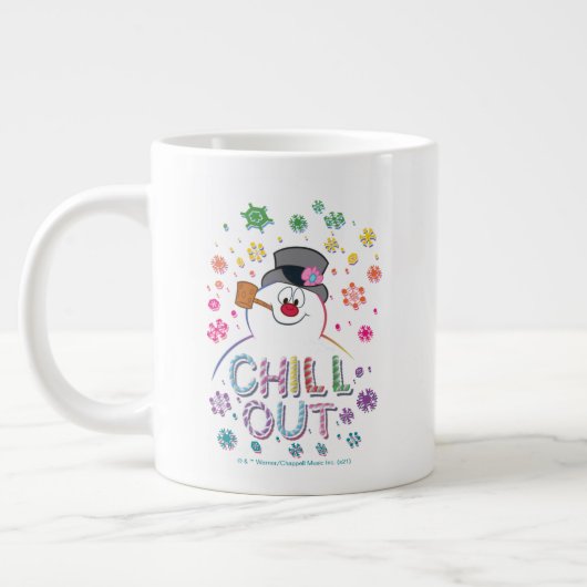 De Snowman™ bevuilen | Rainboog-kleuren "Chill Out Grote Koffiekop (Links)