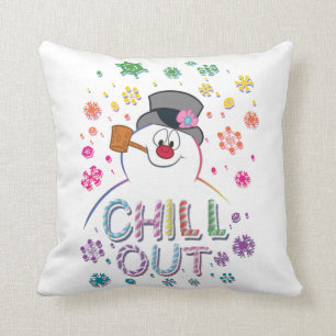 De Snowman™ bevuilen   Rainboog-kleuren "Chill Out Kussen