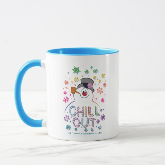 De Snowman™ bevuilen | Rainboog-kleuren "Chill Out Mok (Links)