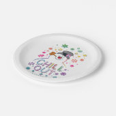 De Snowman™ bevuilen | Rainboog-kleuren "Chill Out Papieren Bordje (Gekanteld)