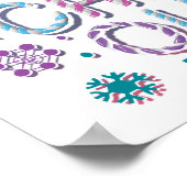 De Snowman™ bevuilen | Rainboog-kleuren "Chill Out Poster (Hoek)