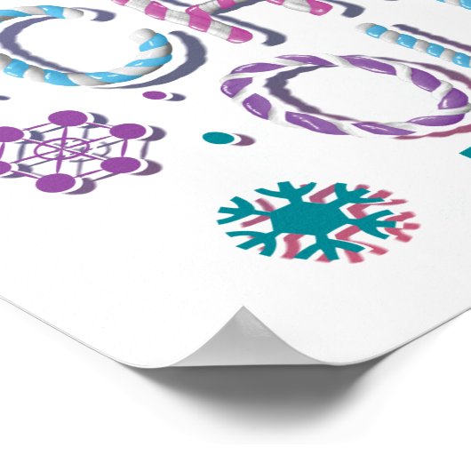 De Snowman™ bevuilen | Rainboog-kleuren "Chill Out Poster (Hoek)