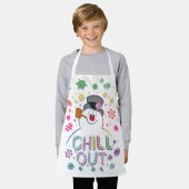 De Snowman™ bevuilen | Rainboog-kleuren "Chill Out Schort (Gedragen)