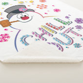 De Snowman™ bevuilen | Rainboog-kleuren "Chill Out Sherpa Deken (3/4)