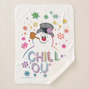 De Snowman™ bevuilen   Rainboog-kleuren "Chill Out Sherpa Deken