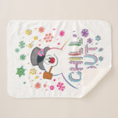 De Snowman™ bevuilen | Rainboog-kleuren "Chill Out Sherpa Deken (Voorkant (horizontaal))