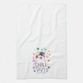 De Snowman™ bevuilen | Rainboog-kleuren "Chill Out Theedoek (Verticaal)