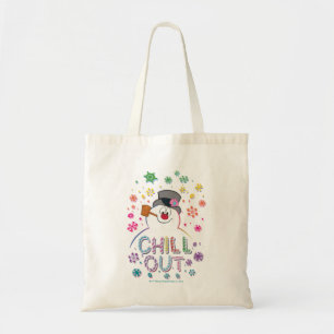 De Snowman™ bevuilen   Rainboog-kleuren "Chill Out Tote Bag