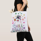 De Snowman™ bevuilen | Rainboog-kleuren "Chill Out Tote Bag (Dichtbij)