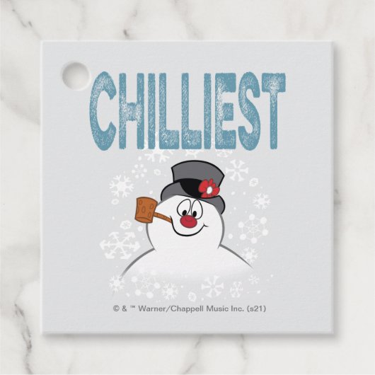 De Snowman™ bevuilen | Zuigelijk Bedankjes Labels (Voorkant)