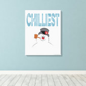 De Snowman™ bevuilen | Zuigelijk Canvas Afdruk (Insitu (Houten vloer))