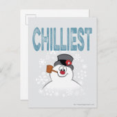 De Snowman™ bevuilen | Zuigelijk Feestdagenkaart (Voorkant / Achterkant)