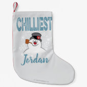 De Snowman™ bevuilen | Zuigelijk Kleine Kerstsok (Voorkant)