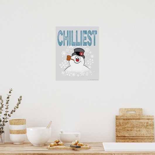 De Snowman™ bevuilen | Zuigelijk Poster (Keuken)