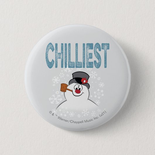 De Snowman™ bevuilen | Zuigelijk Ronde Button 5,7 Cm (Voorkant)