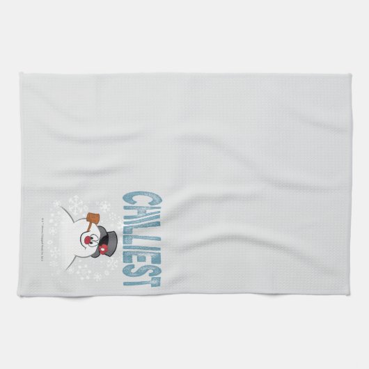 De Snowman™ bevuilen | Zuigelijk Theedoek (Horizontaal)