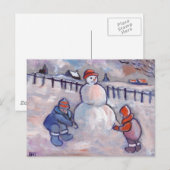 DE SNOWMAN BRIEFKAART (Voorkant / Achterkant)