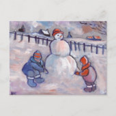 DE SNOWMAN BRIEFKAART (Voorkant)