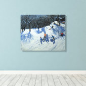 De Snowman Canvas Afdruk (Insitu (Houten vloer))