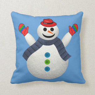 DE SNOWMAN CHRISTMAS-PILLOW TE BEVORDEREN KUSSEN