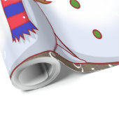 De Snowman-familie - Cadeaupapier (Rol Hoek)