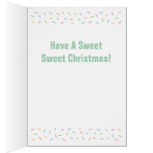 De Snowman Funny kerstgroet is een klap die de sno (Binnen (Rechts))