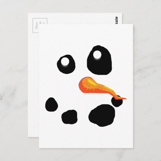 De Snowman-glimlach van Frosty Briefkaart (Voorkant / Achterkant)