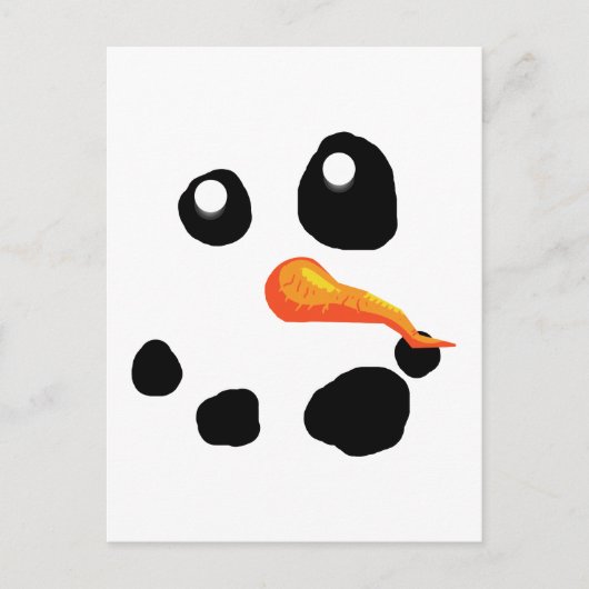 De Snowman-glimlach van Frosty Briefkaart (Voorkant)