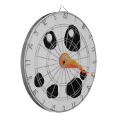 De Snowman-glimlach van Frosty Dartbord (Voorkant Links)
