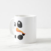 De Snowman-glimlach van Frosty Koffiemok (Voorkant links)