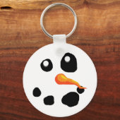 De Snowman-glimlach van Frosty Sleutelhanger (Voorkant)