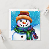 De Snowman Kaart (Voorkant / Achterkant in situ)