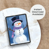 De Snowman Kerstmis voorkeuren Feestdagenkaart