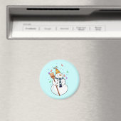 De Snowman magneet vieren (Insitu (Vaatwasser))