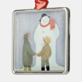 De Snowman Metalen Ornament (Links)