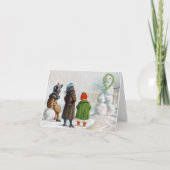 De Snowman Note Kaart (Voorkant)