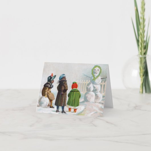 De Snowman Note Kaart (Voorkant)