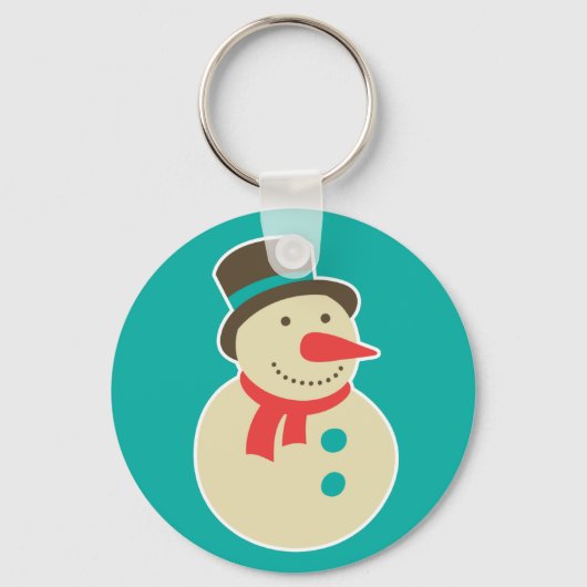 De Snowman-sleutelhanger bevroezen Sleutelhanger (Voorkant)