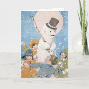 De Snowman van E. Dorothy Rees Feestdagen Kaart