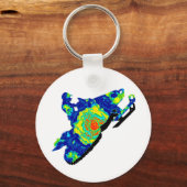 DE SNOWMOBIELE DROOM SLEUTELHANGER (Voorkant)