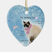 De Snowshoe Cat Ornament (Rechts)