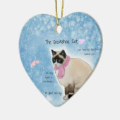 De Snowshoe Cat Ornament (Links)
