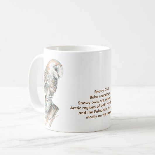 De Snowy Owl Mok (Voorkant links)